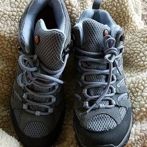 Merrell Shoes - Merrell Moab Mid Waterproof Grey/periwinkle Merrell Shoes - Merrell Moab Mid Waterproof Grey/periwinkle